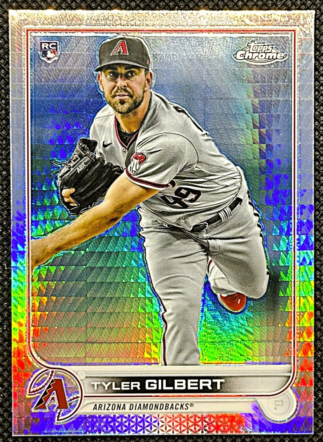 Tyler Gilbert 2022 Topps Chrome #65 Prism Refractor Arizona Diamondbacks