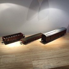 3er Set Roco Güterwagen Güterwaggons H0 offen und gedeckt GW1