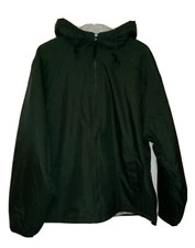 NEW Men's Plain Dark Green Slight Heavy Jacket with Hooded CINTAS - Size 2XL