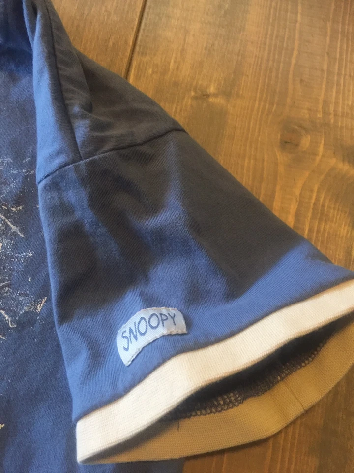 Camiseta SNOOPY Peanuts Niño Manga Corta Multicolor Azul Claro Gráfico Talla:5 Foto 4 de 4