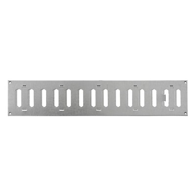 Lüftungsgitter 500 mm x 100 mm Rolladen Metall Kanalabdeckung
