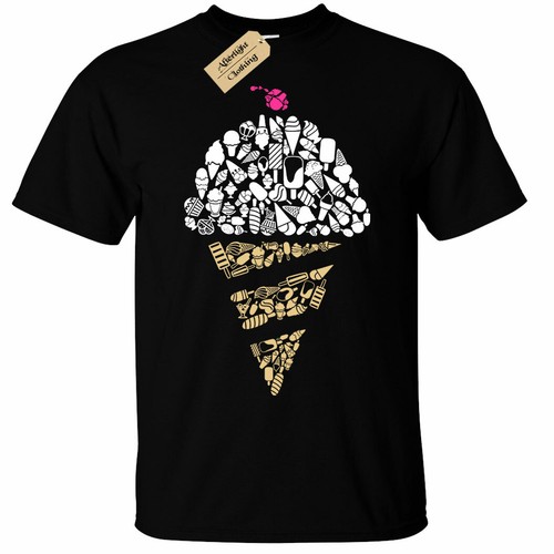 T-Shirt cone flake mr whippy Mens man 