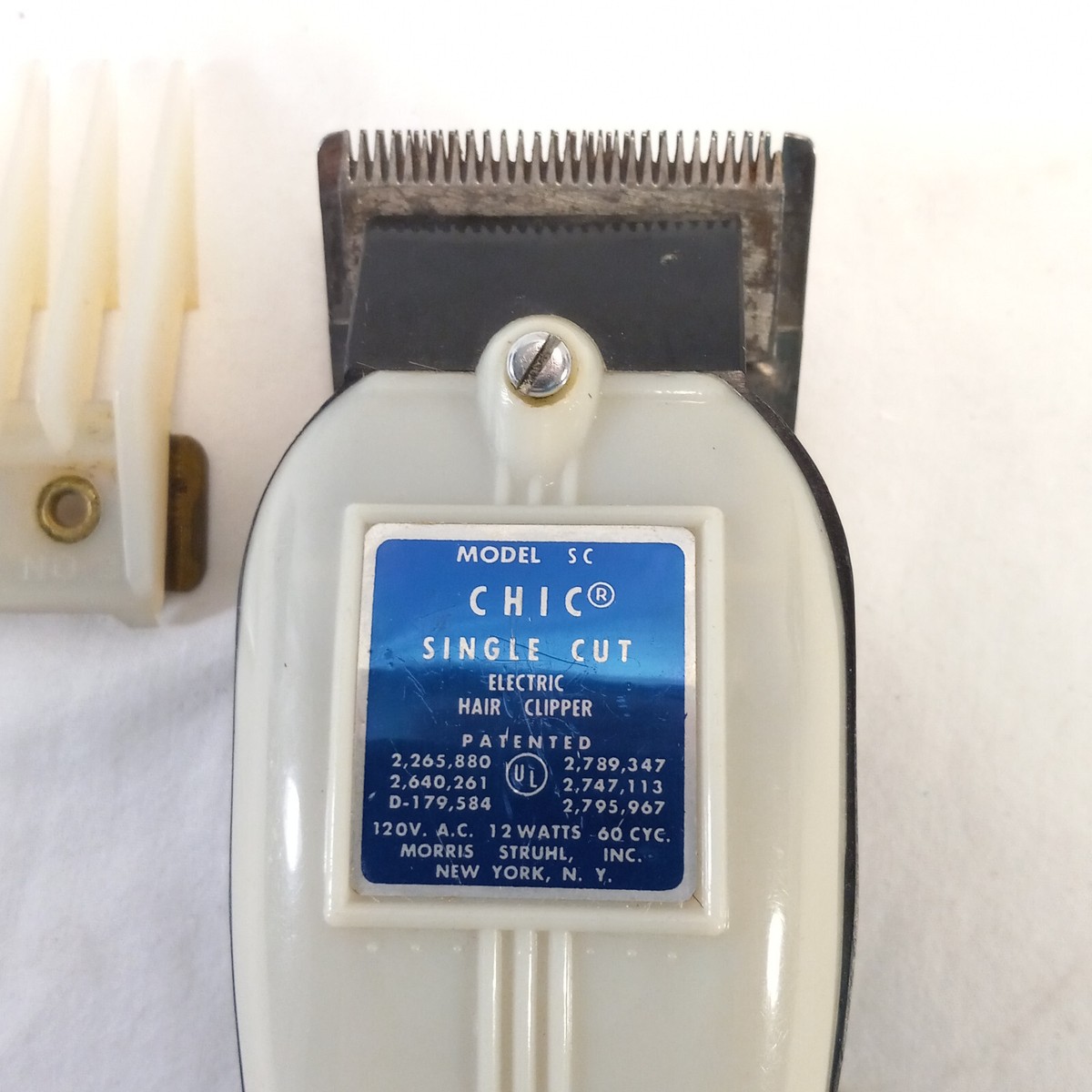 Vintage Wahl Chic Electric Hair Clipper Model SC Single Cut w/ 000