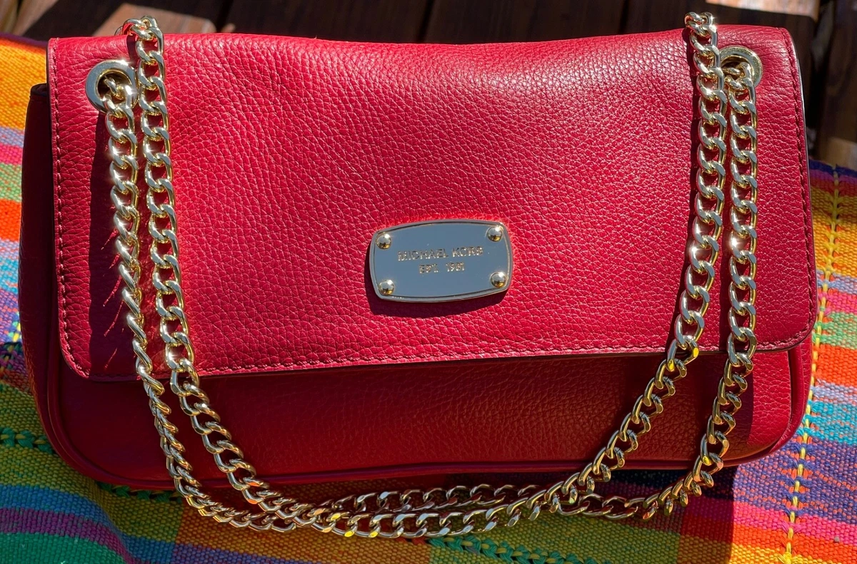 Bolso Al Hombro Abby Small De Ante En Rojo - The Row