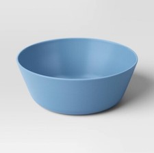 Set of 4 ROOM ESSENTIALS Recycled Plastic Cereal Bowls BPA-Free 37oz Blue