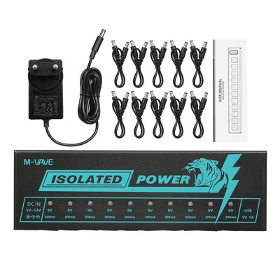 M-VAVE Gitarren-Pedal--Gitarren-Effektor-Netzteil 10 isolierte L3H6