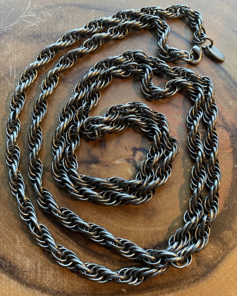 Jewel Kade Layered Link 44” Charm Necklace Chain Mail Long Goddess