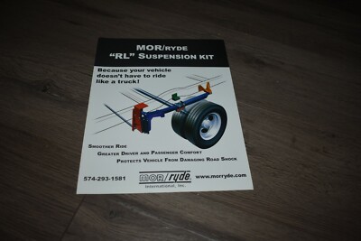 Mor/ryde International RL suspension kit single sheet sales brochure ...