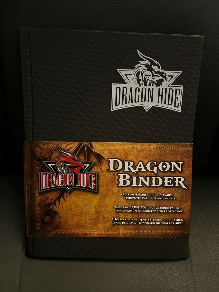 dragonhide card binder Obsidian Supplies  12-Pocket Dragon Scale Premium Trading Dragon Shield pocket pages have rounded corners legion card binder Question, bought