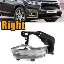 Right LED DRL Daytime Running Light Fog Lamp For Toyota Highlander 2014-2016