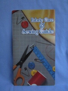 Fabric Care and Sewing Guide Perrygraf  Slide Chart 1989 Uses Cleaning Tips