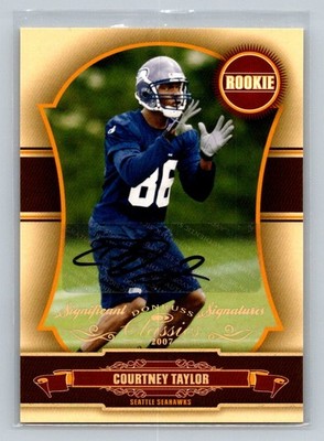 2007 Classics #192 Courtney Taylor Significant Signatures Platinum Auto /100