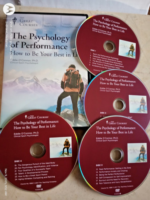 GREAT COURSES THE PSYCHOLOGY OF PERFORMANCE 4 DISC DVD SET