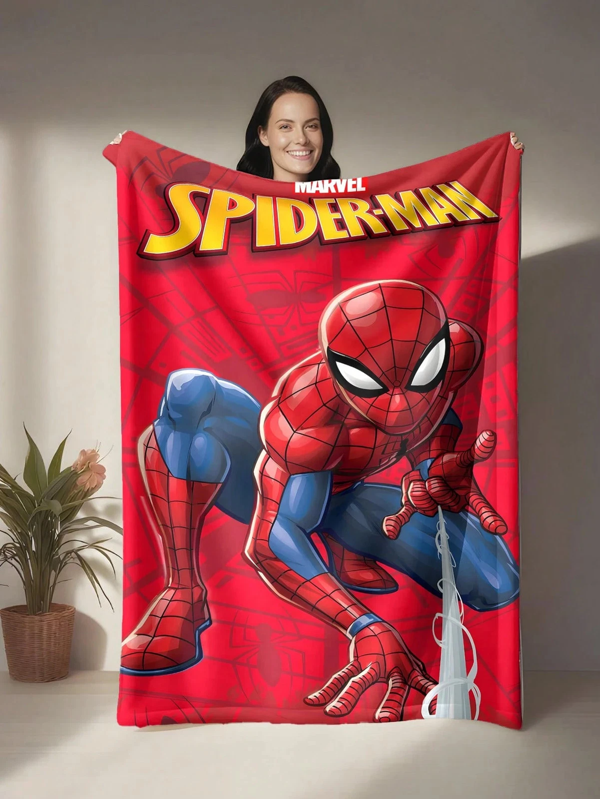 Disney  Spider-Man By Fleece Blanket #15
