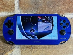 SONY PS Vita PCH-1000 Sapphire Blue ZA04 Playstation Charger 8GB Tested EX DDP