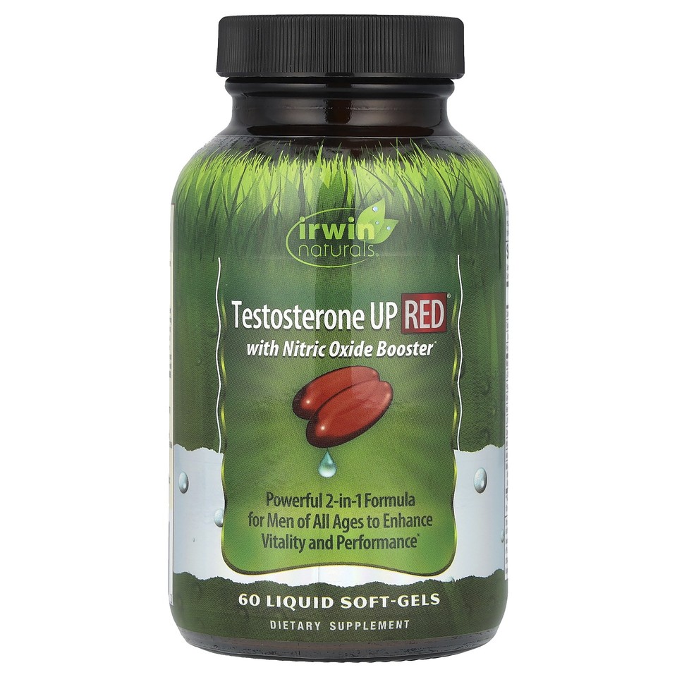 Testosterone UP RED® with Nitric Oxide Booster, 60 Liquid Soft-Gels