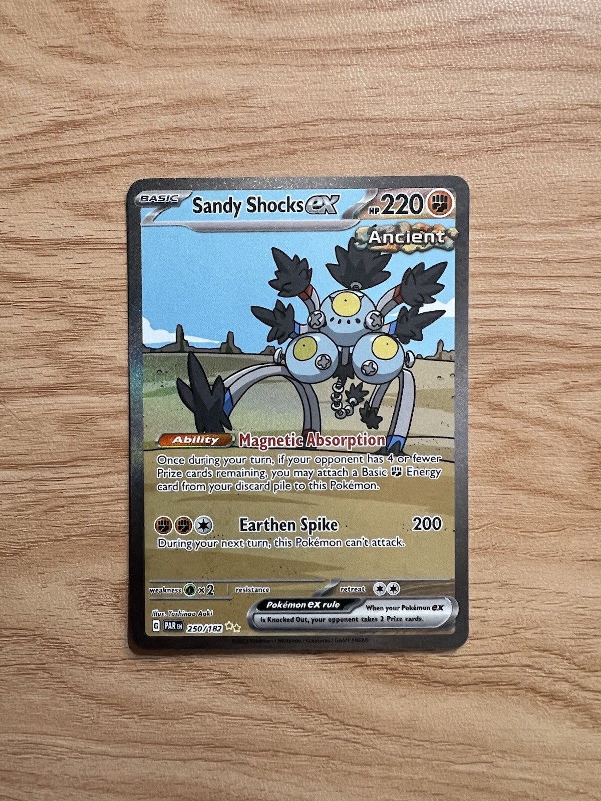 Sandy Shocks ex Holo Special Illustration Rare SV04: Paradox Rift 250/182 NM
