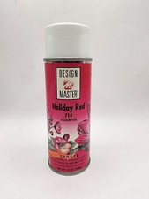 Vintage Design Master Colortool Spray Paint For Fresh Flowers Holiday Red 714