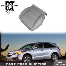 Front Left Driver Perforated Leather Seat Cover Gray For Acura RDX 2007-2011 12