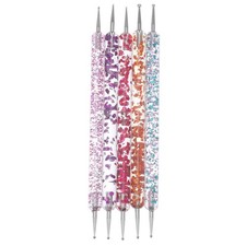  5 Pcs Nail Art Tools Rhinestone Picker Pens for Gel Nails Kit Fingernail