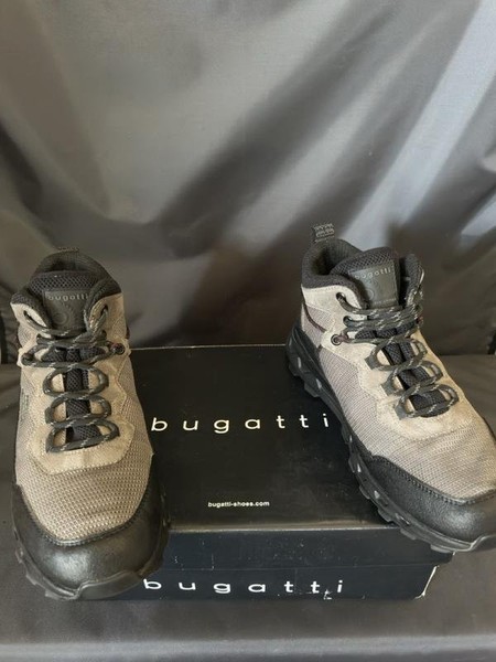 Men Bugatti Boots Black Eco Leather 43
