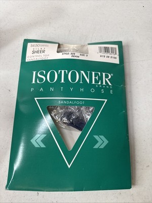 Isotoner Panty Hose Style 504 Size 2 Color Denim