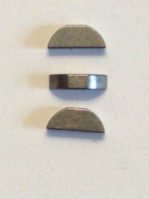 (#211)  1/16'' x 3/8'' Carbon Steel Woodruff Key Made in USA  10 Pcs.