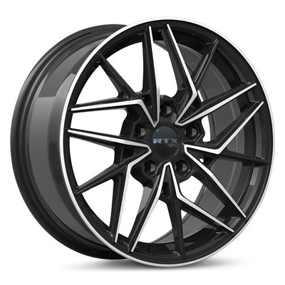 RTX RS11 Wheels 17x7 (42, 5x114.3, 73.1) Black Rims Set of 4