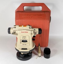 David White LT8-300 Realist Universal Level Transit Surveyor in Case - USA Made