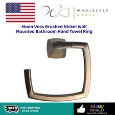 Moen Voss Brushed Nickel Wall Mounted Bathroom Hand Towel Ring