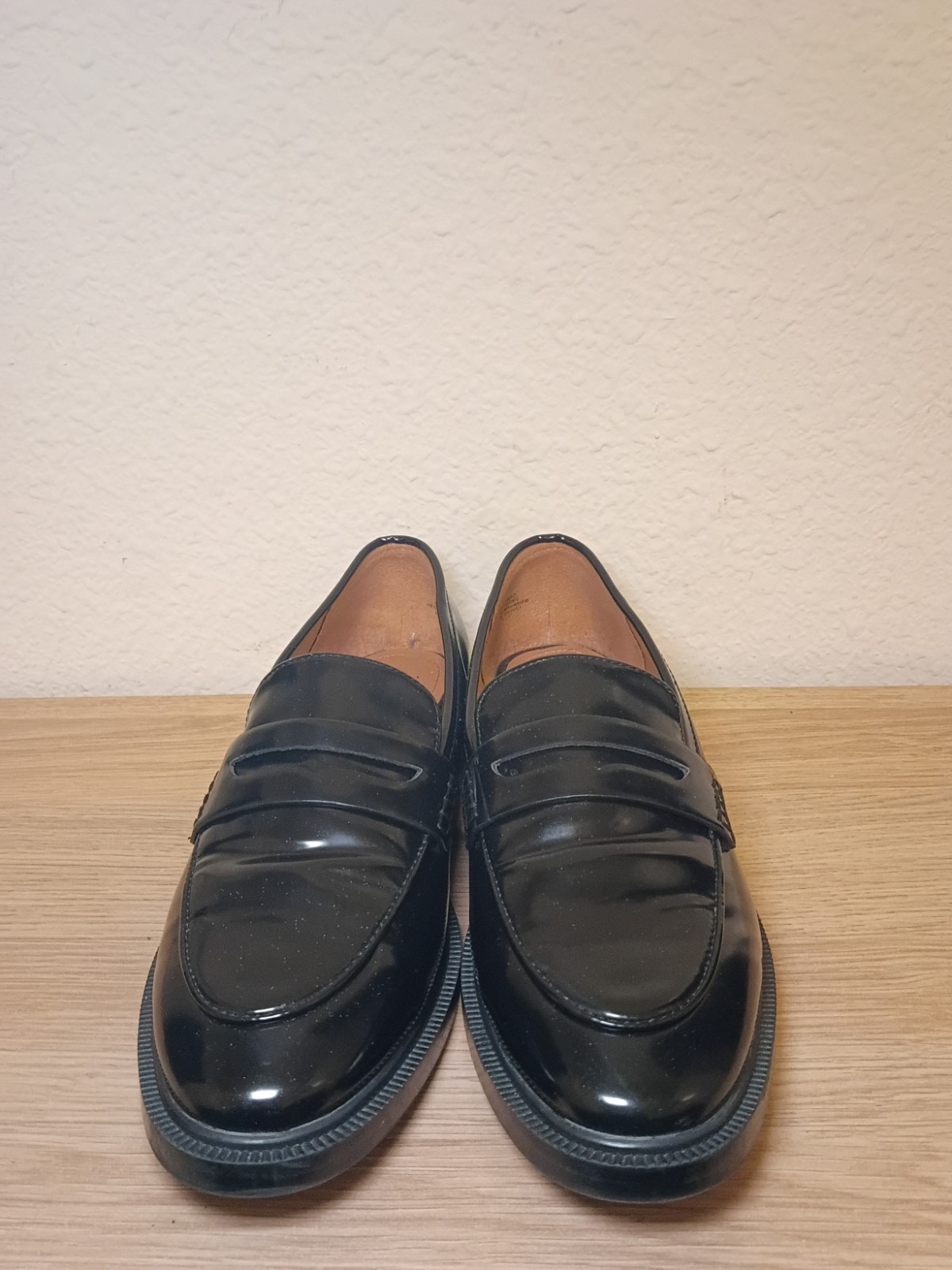 Sleek Black Slip on Women's Penny Loafers in Amazing Condition.