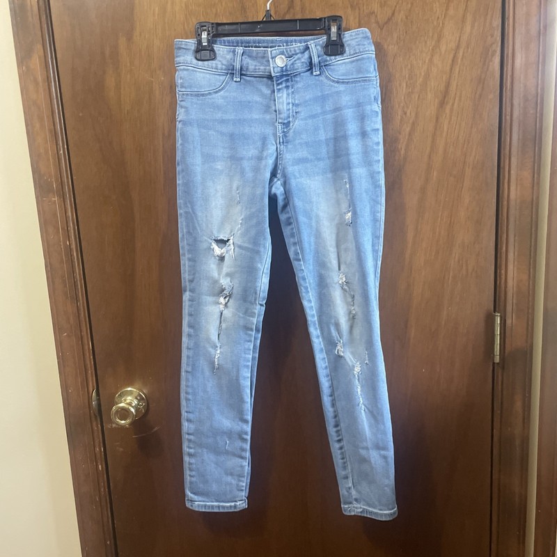 JUICY COUTURE Womens Distressed Skinny-style Jeans - Denim Blue Jeans - Size 2