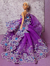 FOR BARBIE/FASHION DOLLS 11.5-12" FANCY GOWN  WRAP