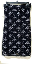 FLASH SALE! Y2K Rhapsody MEDIUM STRAPLESS STRETCHY Lace Dress SPARKLE Black Pink
