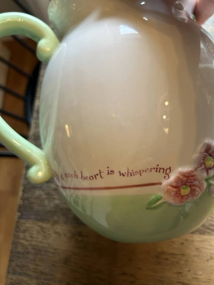 "Jarra Susan Branch 7,5"" 2002 Michael & Co. y cada corazón está susurrando... Foto 3 de 4