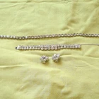 Vintage 40s Eisenburg Rhinestone Costume Jewelry  Set of 3