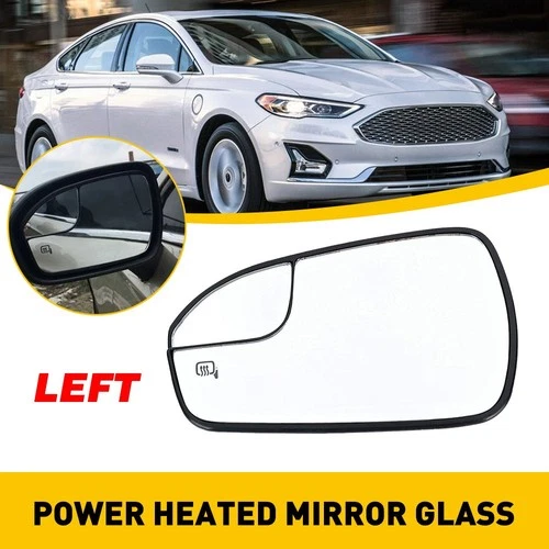 For Ford Fusion Left 2013-2020 Driver Side Door Wing Mirror Glass Heated AUXITO