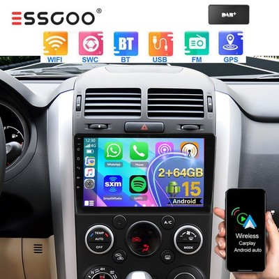64GB DAB+ Autoradio Android 15 CarPlay Für Suzuki Grand Vitara 2005-15 GPS Navi