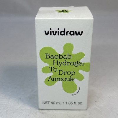 Korean Skincare Exfoliate Baobab Hydrogel Drop Ampoule Hydrating Glow K Beauty
