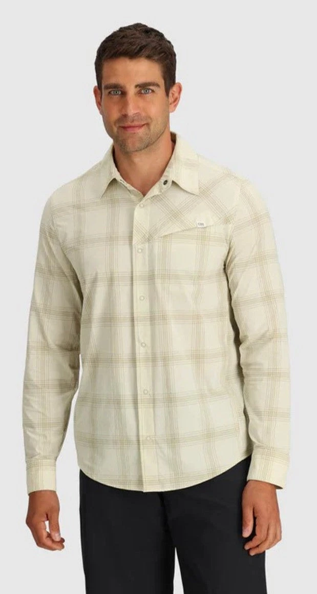 [282279-2709] MENS OUTDOOR RESEARCH ASTROMAN BUTTON LONG SLEEVE UPF 30 SUN SHIRT