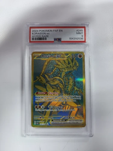 Pokémon TCG Scarlet & Violet Paldean Fates Koraidon Ex 245/091 PSA 9 (Mint)
