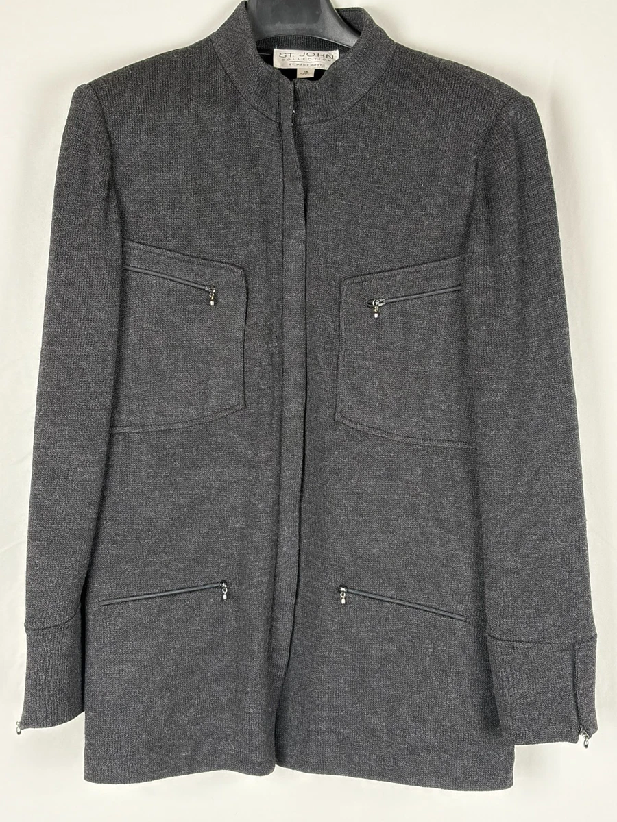 St John Knits Marie Gray In Women's Coats & Jackets for sale | eBay
