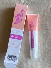Image of Hello Sunday "The One For Your Lips" Clear Lip Balm SPF50 15ml Brand New in Box