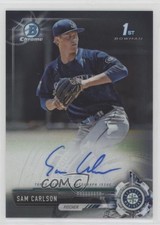 2017 Bowman Draft Chrome Draft Pick Auto Sam Carlson #CDA-SC Auto 0l44