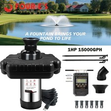 1HP 15000GPH Pond Fountain Aerator 750W Lake ...