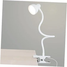 Clip on Lamp USB Reading Light, 3 Color Modes, 10 Brightness Dimmable, White