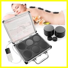 12Pcs Hot Stones Massage Set with Temperature Adjustment