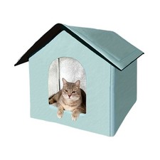 Waterproof Outdoor Cat House Foldable Warm Pet Tent Small Dog Bed Washable Cave