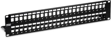 TRENDnet 48-Port Blank Keystone Patch Panel TC-KP48S, 2U 19”