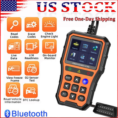 2024 YM529 Fault Code Reader Scanner OBD2 EOBD Diagnostic Scan Tool W/Bluetooth